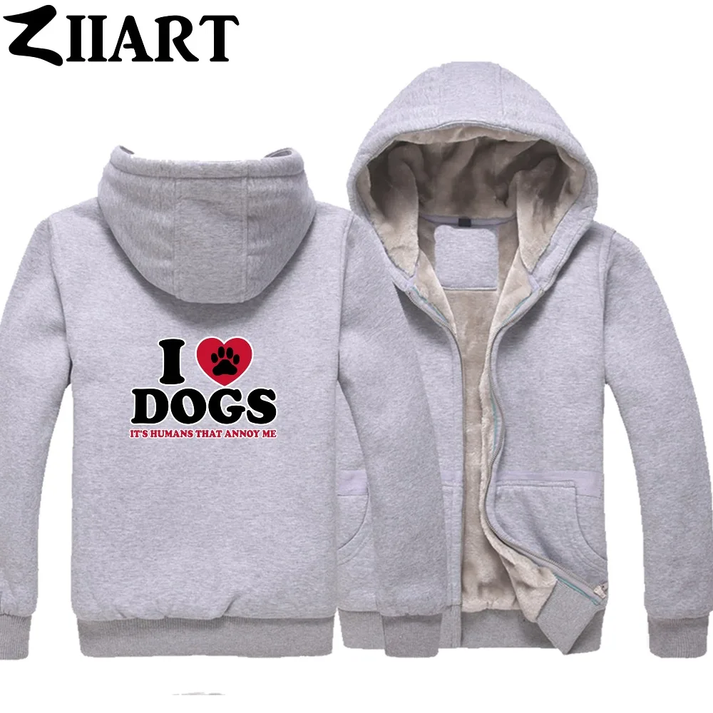 Одежда для влюбленных собак с принтом I love dogs it's humans раздражающая меня одежда