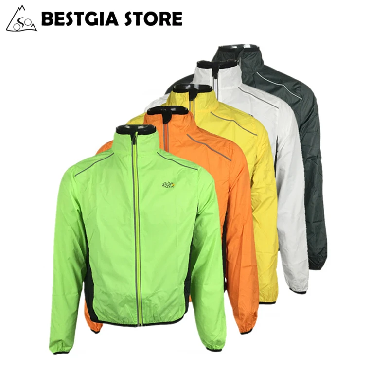 

Hot Selling Ultra-light Tour De France Bicycle Jersey Bike Windproof Raincoat Road Track MTB Aero Cycling Wind Coat Men Clothing