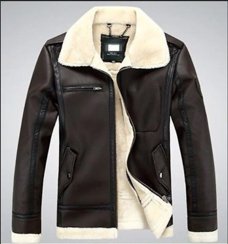 Polaire Épaissir Veste brown D'hiver Luxe Parka Doublure Laine Plus Véritable Taille De Manteau Hommes Chaud La Fourrure En Confort Black Cuir wkTZiuOXPl