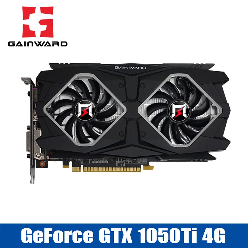 Gainward GTX1050Ti 4 Гб Графика карты 128bit графика gtx геймера 1417/7008 МГц GDDR5 NVIDIA ВИДЕО для