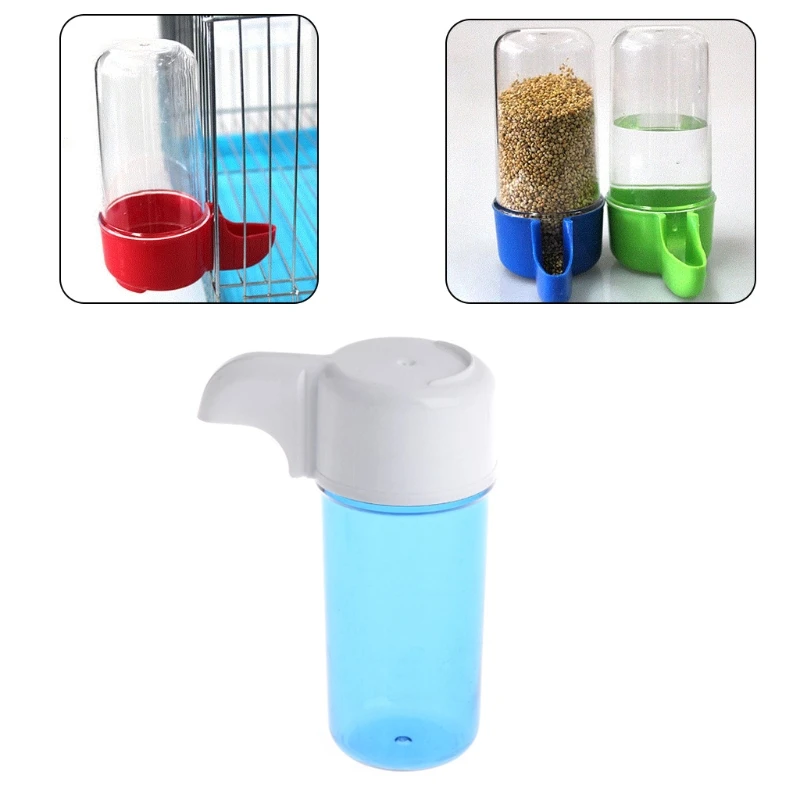 

NEW Automatic Bird Feeder Food Water Storage Plastic Parrot Cage Pet Drink Container