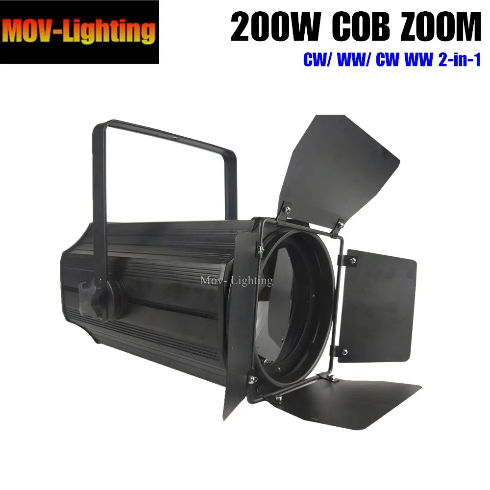 2 шт. Zoom Par COB 200 Вт теплый белый/чистый сценическое освещение профессиональные