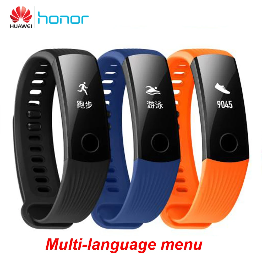 

Huawei Honor Band 3 Smart Band wristband Real-time Heart Rate Monitoring 50 meters Waterproof Fitness Tracker for Android iOS