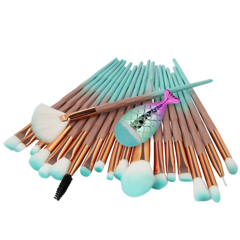 

21PCS Make Up Foundation Eyebrow Eyeliner Blush Cosmetic Concealer Brushes