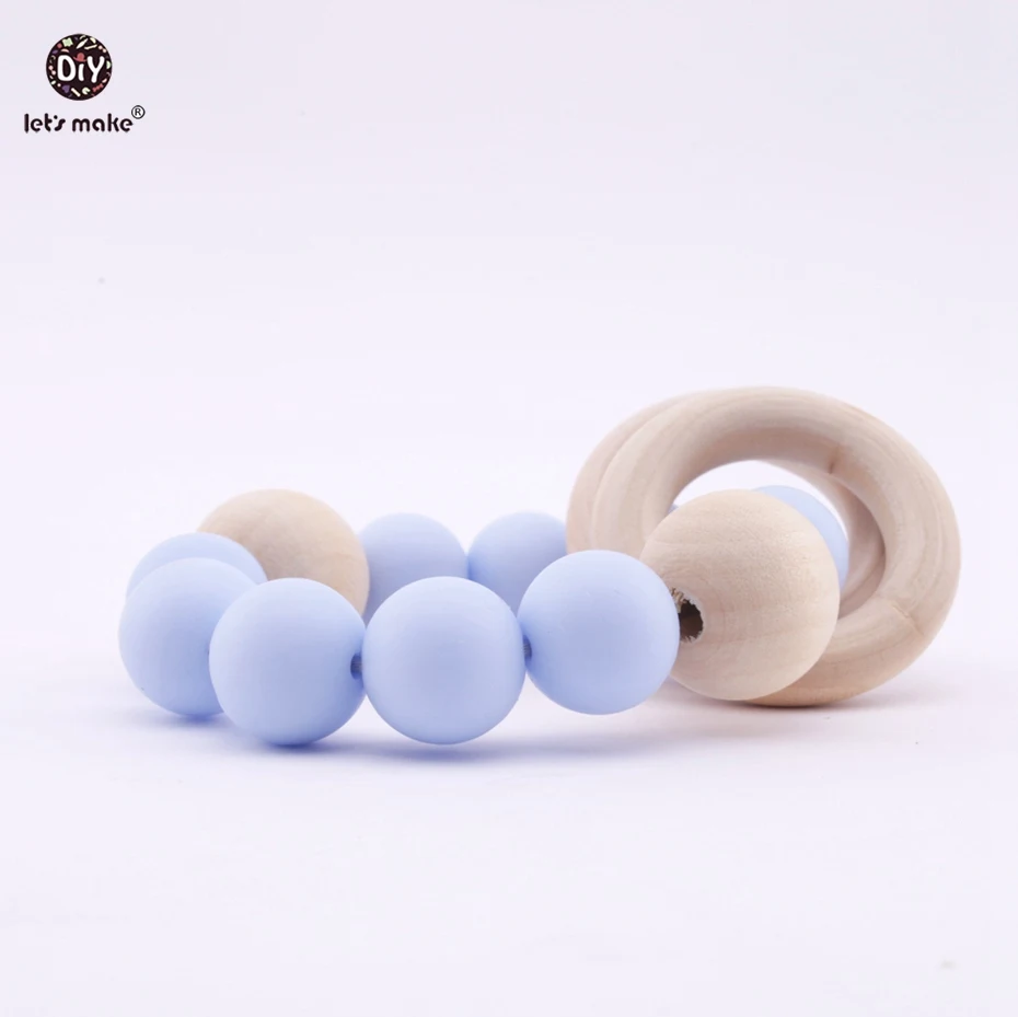 

Let's make Baby Nursing Bracelet Chew Silicone Teether Silicone Beads Organic Rattle Teething Accessories Bracelet Baby Teether