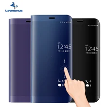 

Smart Flip Case For Huawei P10 Plus P10Plus Mirror Cover Shell with Stand Holder Smart View Phone Case For Huawei P10 P9 Plus