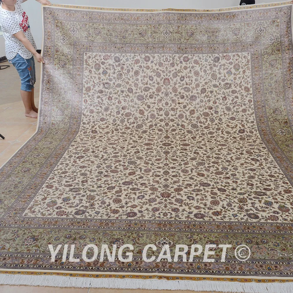Buy Yilong 9'x12' Traditional Persian handmade rug