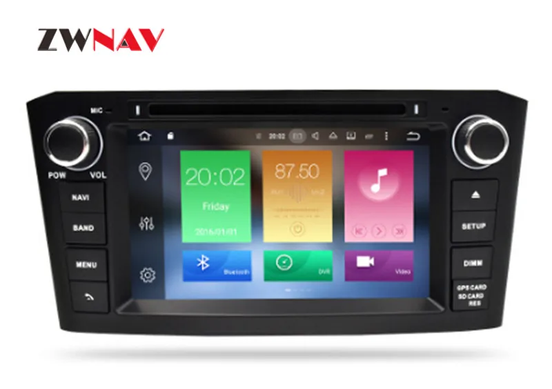Sale Android 9.0 Car DVD Stereo Multimedia Headunit Auto Radio GPS Navigation Video Audio For Black Toyota Avensis T25 2003-2008 11