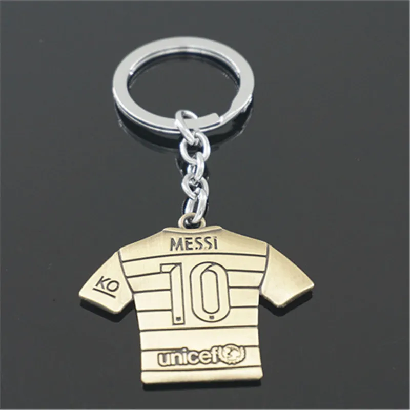 Messi Football Soccer Jersey Star Keychain Keyring Key Chain Ringin