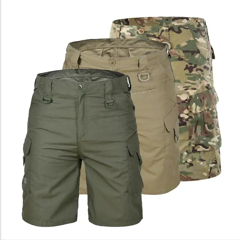 

Men loose scratch-resistant wear-resistant tactical shorts summer Outdoor Climbing Training Hiking Quick Dry Camouflage Shorts