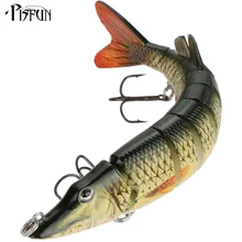 Pisfun 1шт 20см/65Г Multi-раздел искусственные приманки два Крючки искусственные маски щуки большие приманки приманки плавать 7,87 в/2.29 унций