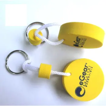 

Custom Foam eva key chain round shape color logo text pattern personalized keyring CS-KR-032