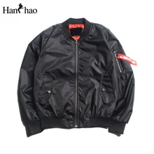 Einfarbig männer Bomber Jacken Dünne Stil 2017 Frühling Tasche auf Hülse Pilot Jacken Männer Leere Hip Hop Jacke männer clothing