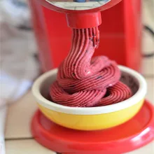 220 В бытовая электрическая машина для мороженого, машина для мороженого с замороженными фруктами, 3 Цвета, штепсельная вилка стандарта ЕС/Австралии/Великобритании/США