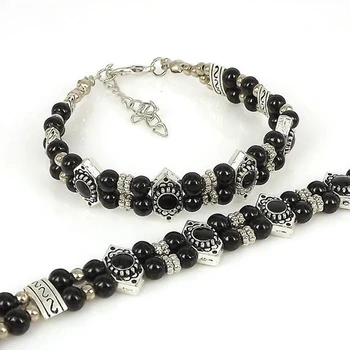 

Wholesale 12pcs Fashion Jewelry Tibetan Silver Lucky Charm Beads Beaded Handmade Bracelet Bangle Gifts