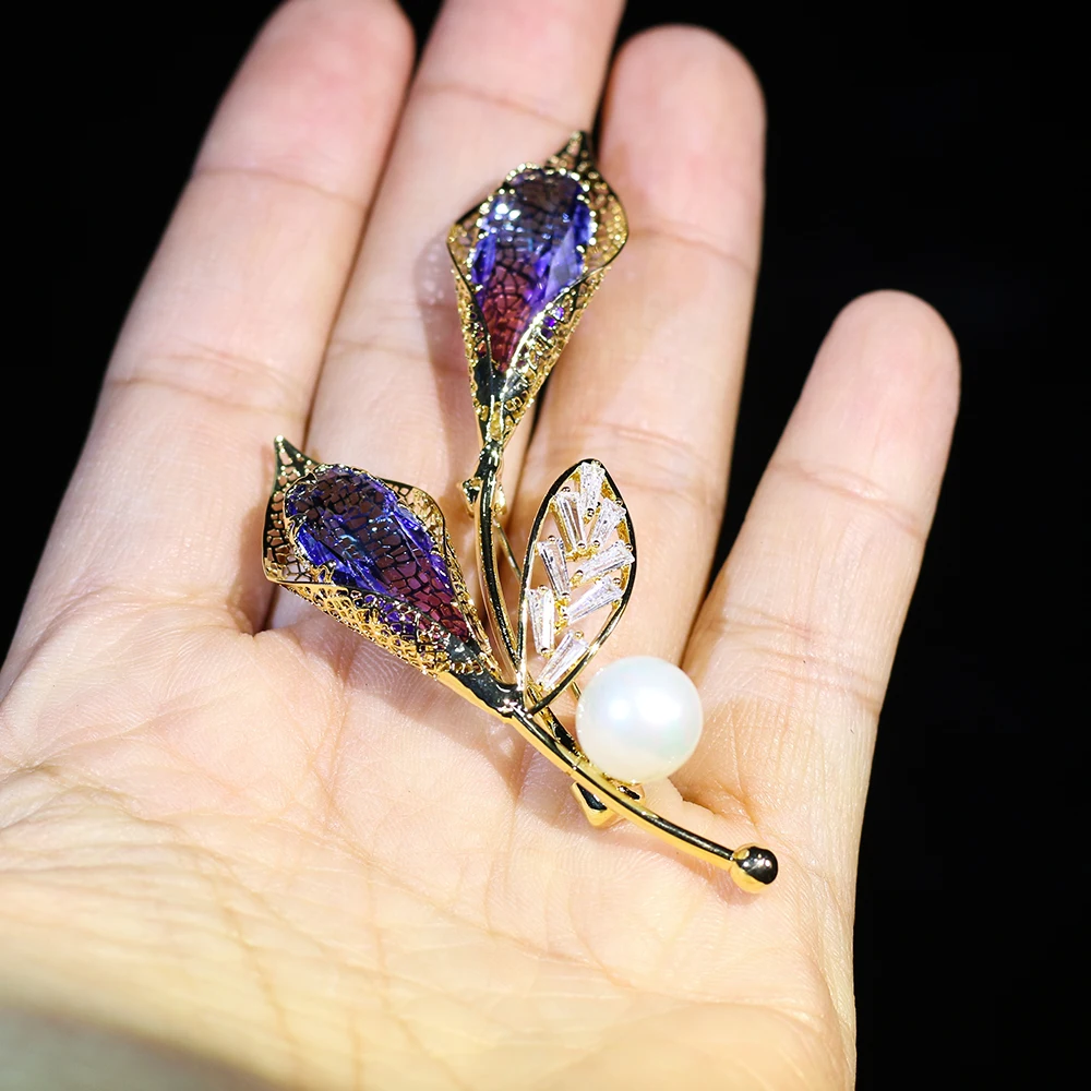 Elegante regalo de amor AAA+ брошь circon cubico joyeria nupcial para el banquete de boda de las mujeres