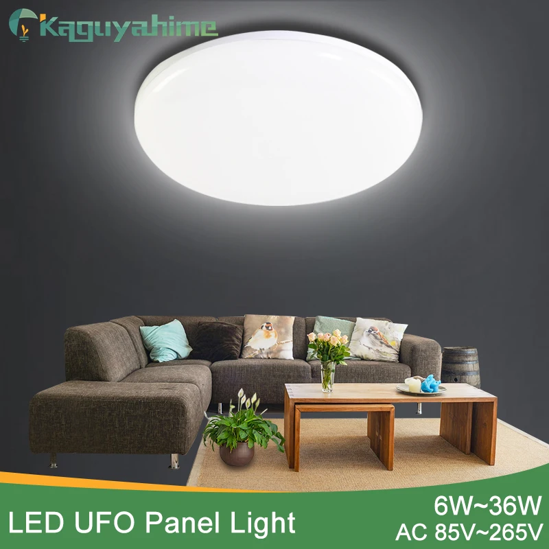 

Kaguyahime Round LED Panel Light 18W 24W 36W UFO LED Surface Ceiling Square Light 85-265V Modern Ceiling Lamp For Decoration Hom