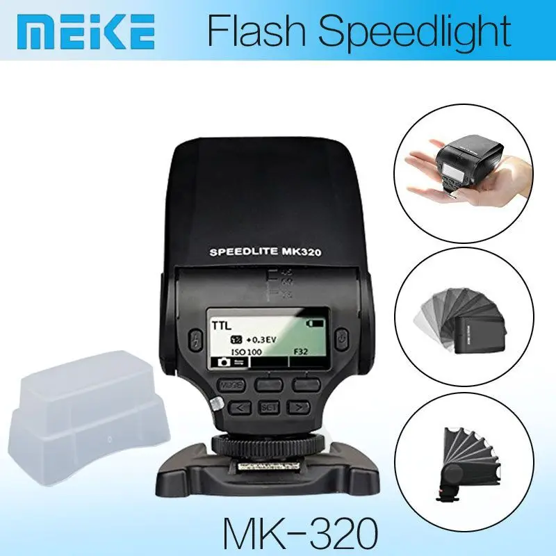 Mcoplus  MK320O  TTL Speedlite  Olympus OM-D E-M5 II E-1 E-M10 PEN E-PL7 E-P5 E-PL6 E-PL5 E-PM2 E-P3 E-PL3 E-PM1