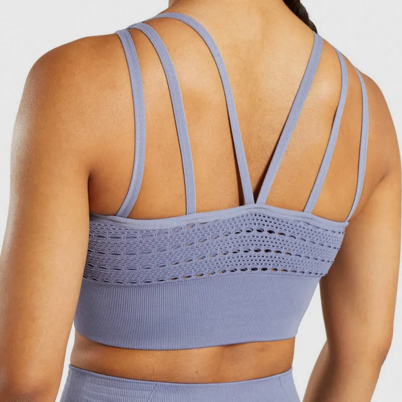 Le-Nakai-Hoge-Impact-Naadloze-Sportbeha-voor-Vrouwen-Energie-Push-Up-Gym-Crop-Top-Bra-Naadloze