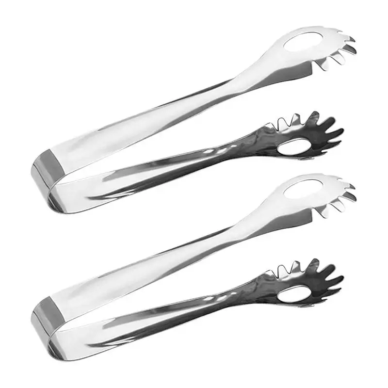 

Home Kitchen Tools 2PCS Stainless Steel Bread Clip Hotel Supplies Buffet Food Folder Spaghetti Clip Salad Folder