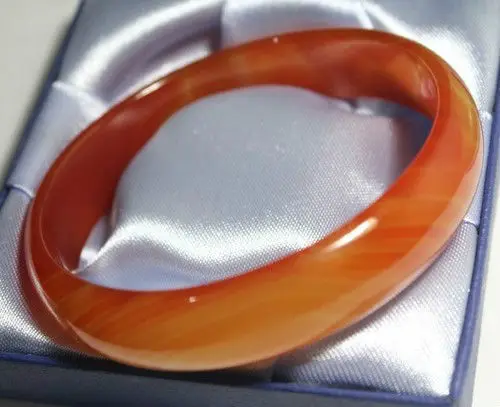 

RED AGATE NATURAL JADE BANGLE BRACELET 68 mm 28% 10.13
