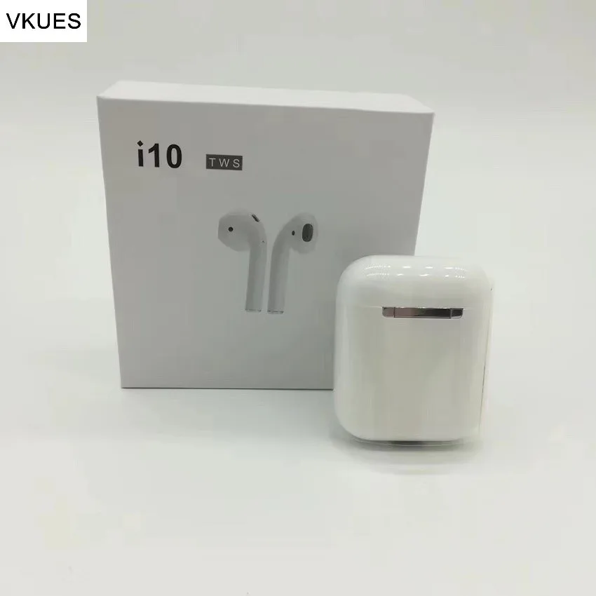 

Touch control i10 TWS Mini pods Wireless Bluetooth5.0 Earphone Earbuds With Wireless Charging Box Siri Summon Sport Headsets