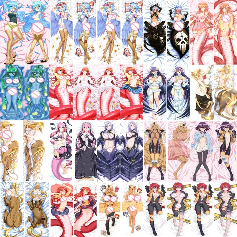 2017 August Аниме монстр мусумме не iru nichijou Miia Papi Centorea Mero Zombina Suu Подушка Dakimakura Обложка