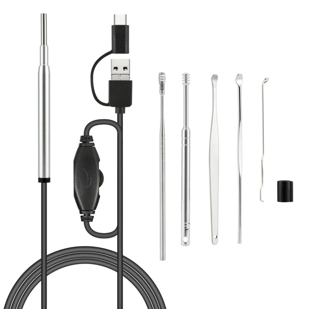 

Type-C 3.9mm Lens Mini HD Ear Cleaning Endoscope Camera USB Android Endoscope Skin Pore Nose Check Inspection Mini Camera