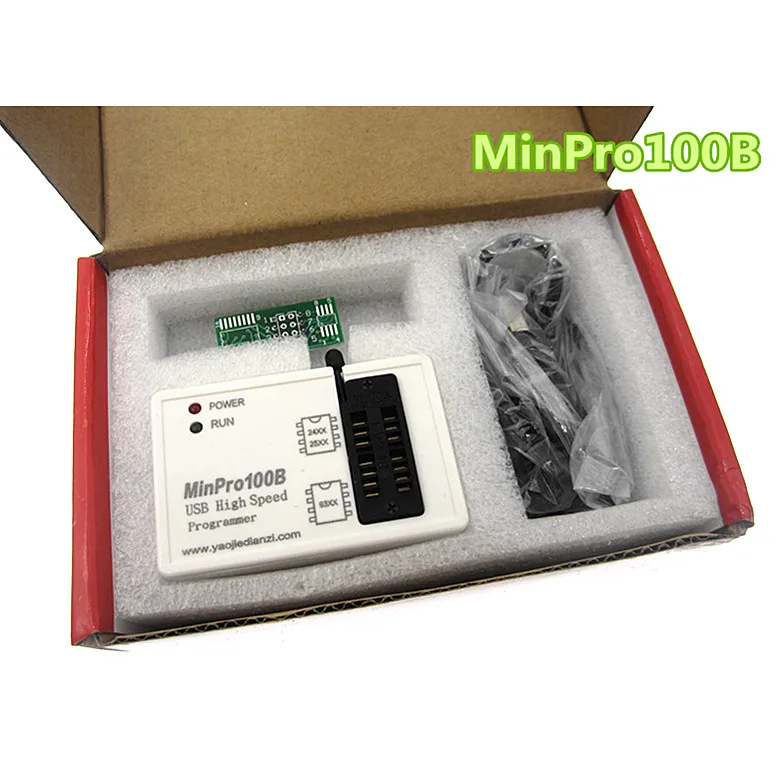 MinPro100E 100B BIOS программист во флэш-памяти SPI 24/25/95 чтения и записи USB память горелки