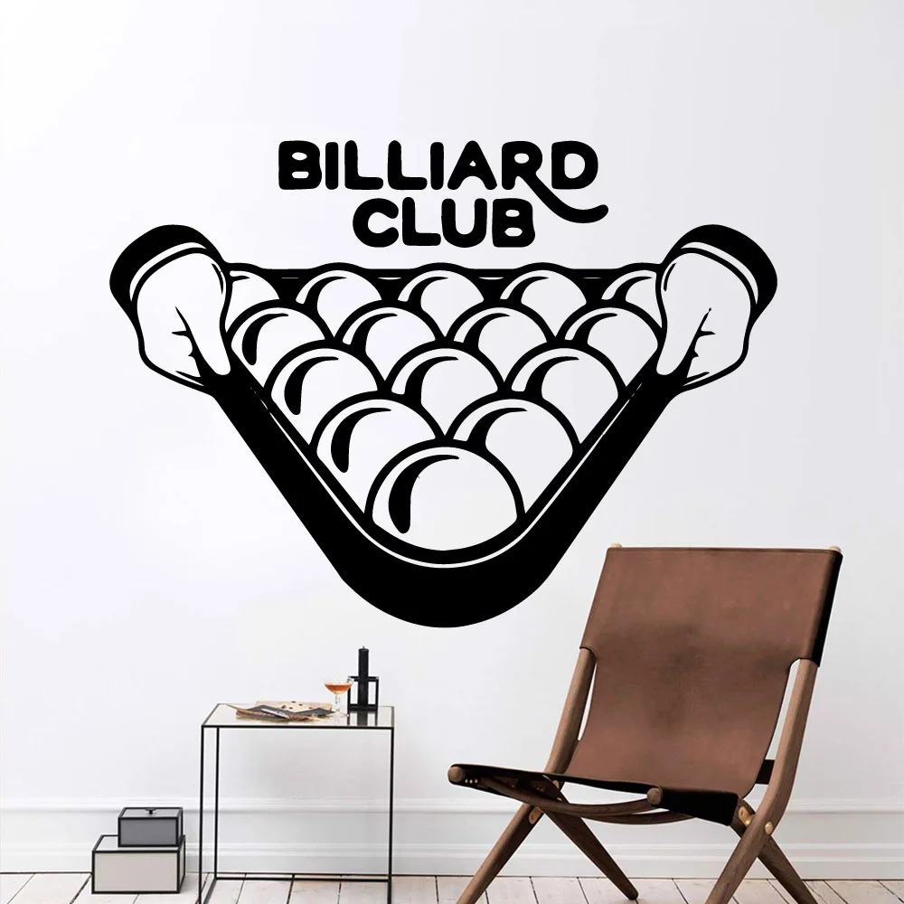 

Modern billiard club Removable Art Vinyl Wall Stickers Bedroom Nursery Decoration Decoration Accessories Murals