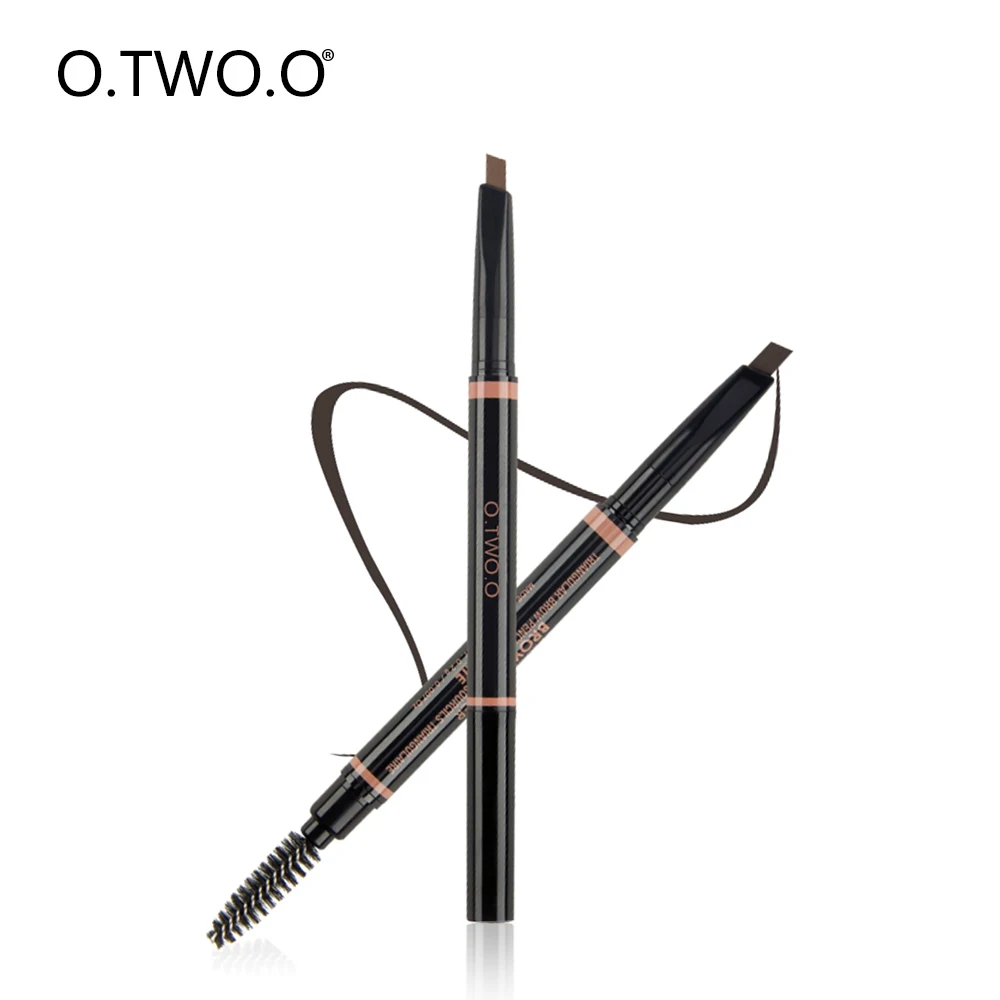 

O.TWO.O Eyebrow Pencil Soft and Smooth Eyes Make up 24 Hours Long Lasting Waterproof Eyebrow Pencil With Brush Cosmetics Tool