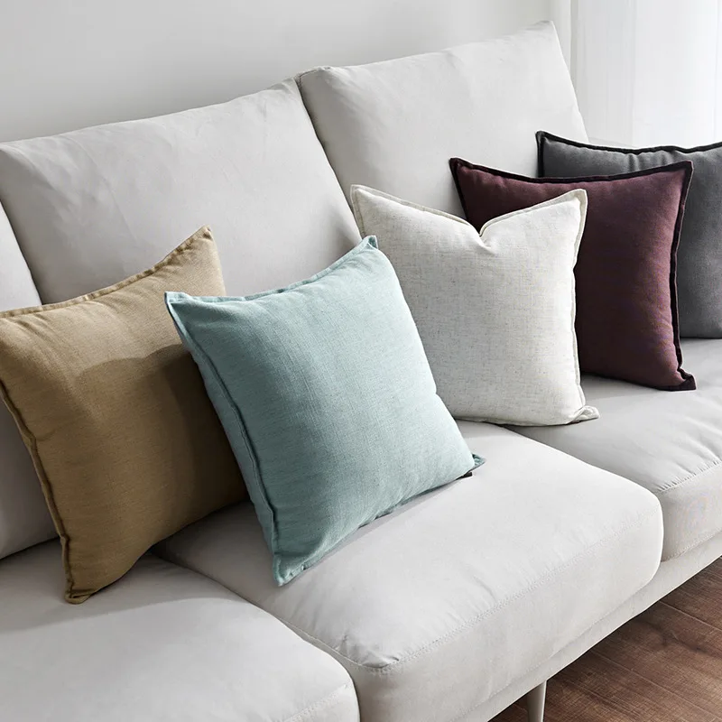 45X45cm Nordic style plain color cushion cover solid pillowcase throw