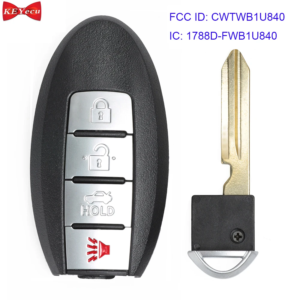 

KEYECU for Nissan Sentra Versa Leaf 2013 2014 2015 2016 2017 Smart Remote Control Car Key Fob FCC ID CWTWB1U840