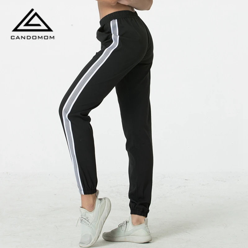 CANDOMOM Women Quick drying loose exercise pants female thin strap on