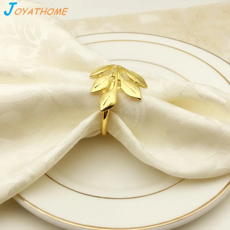 Joyathome высококачественный металлический кленовый лист кольцо для салфетки Кольцо