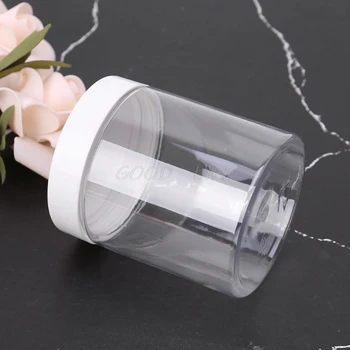 

250ml Transparent Container For Playdough Slime Clay Makeup Jar Cosmetic Pot Cream Bottle Nail Box Multi-function Organizer