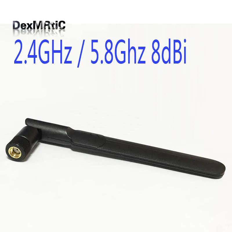 

1PC 2.4GHz / 5.8Ghz 8dBi Omni WIFI Antenna Dual Band With RP SMA Male Connector For Wireless Router Oars Flat Antenna