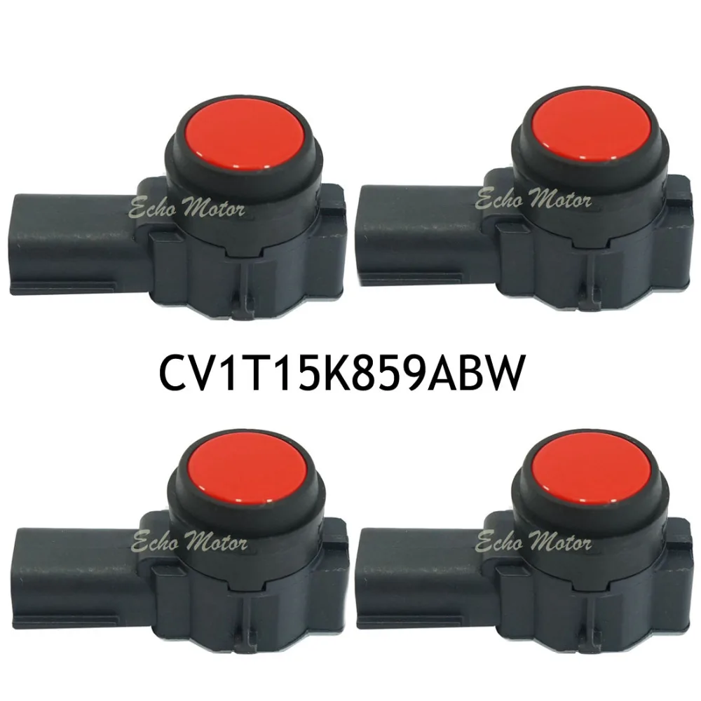 

SET(4) CV1T15K859ABW PDC Parking Sensor For Ford 0263023517 Red