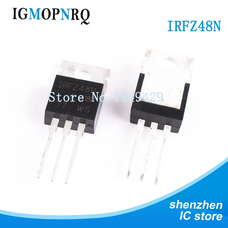 10PCS/lot IRFZ48N IRFZ48NPBF TO 220 IRFZ48 MOSFET MOSFT 55V 64A 14mOhm ...