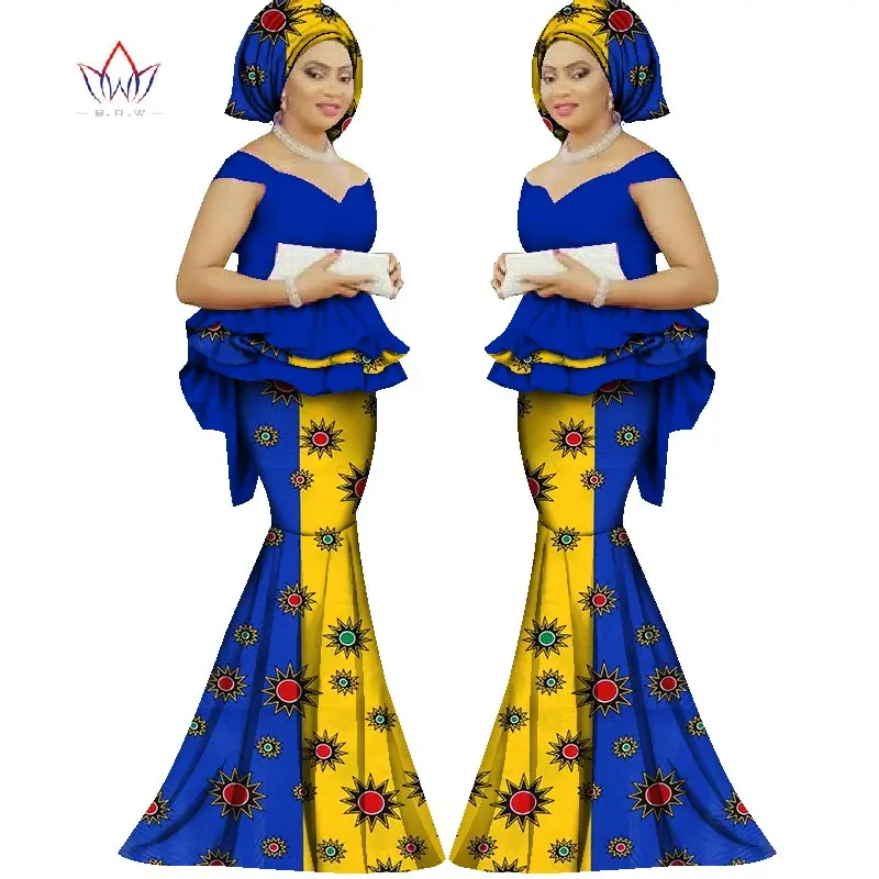 Summer skirt set african dashiki women traditional bazin print plus size dashiki african dresses for women suit 2pieces WY1312 Summer skirt set african dashiki women traditional bazin print plus size dashiki african dresses for women suit 2pieces WY1312
