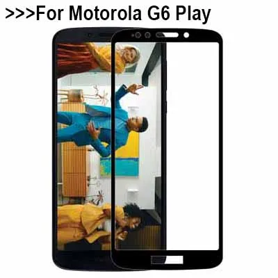 3D Tempered Glass For Motorola G6 Play Full Coverage Screen Protector Protective Film MOTO | Мобильные телефоны и