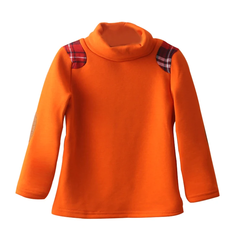 2019 осень детская одежда мальчиков футболка s Длинные рукава высокий воротник хлопок тонкие детские свитер для мальчика футболка для Для
