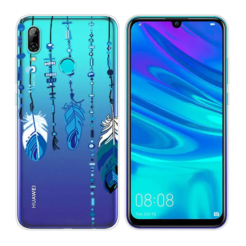 Fundas for Huawei P Smart 2019 Transparent Back Phone Case FOR P Smart 2019 6.21 inch Soft TPU Painted PSmart 2019 Cases Shell  (31)