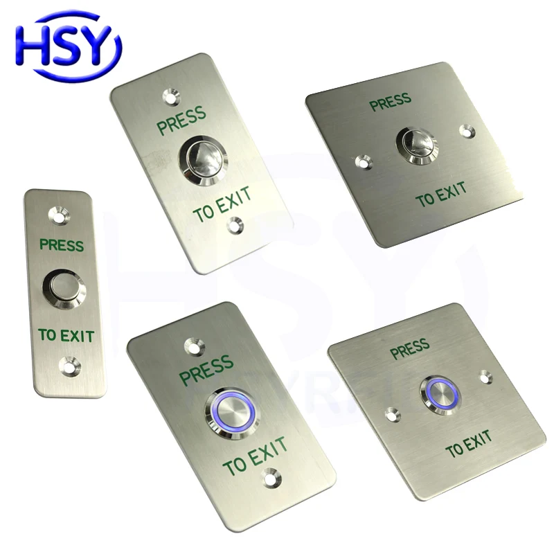 HSY Access Control Exit Button Push Switch Door Release Buttons Open