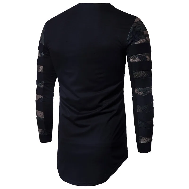 NWT Short Sleeve Dance Shirt Black w// Camoflauge Sleeves Boys// Men Spandex