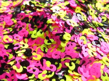

G445 Leopard neon Paillette Sequins mix for nail art