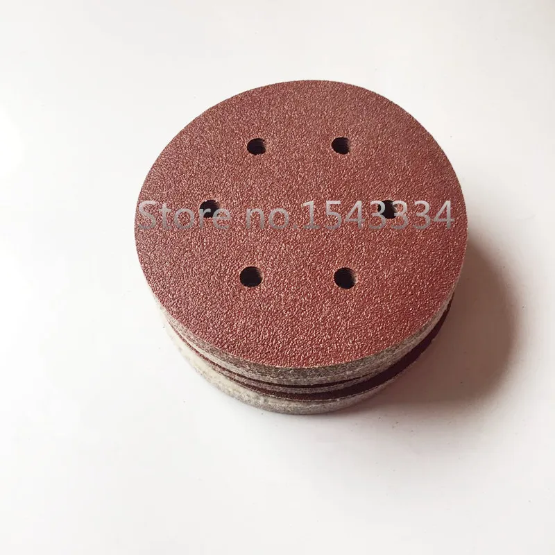 

Free shipping 10 pcs 9" 225MM 6 holes Sanding Paper Discs Sheet Hook & Loop Sand Paper Sandpaper