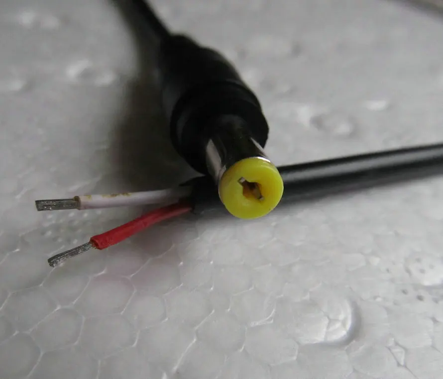 2 шт. 22AWG DC разъем питания прямой одноголовый кабель 5 5/1 7 мм штекер с удлинителем
