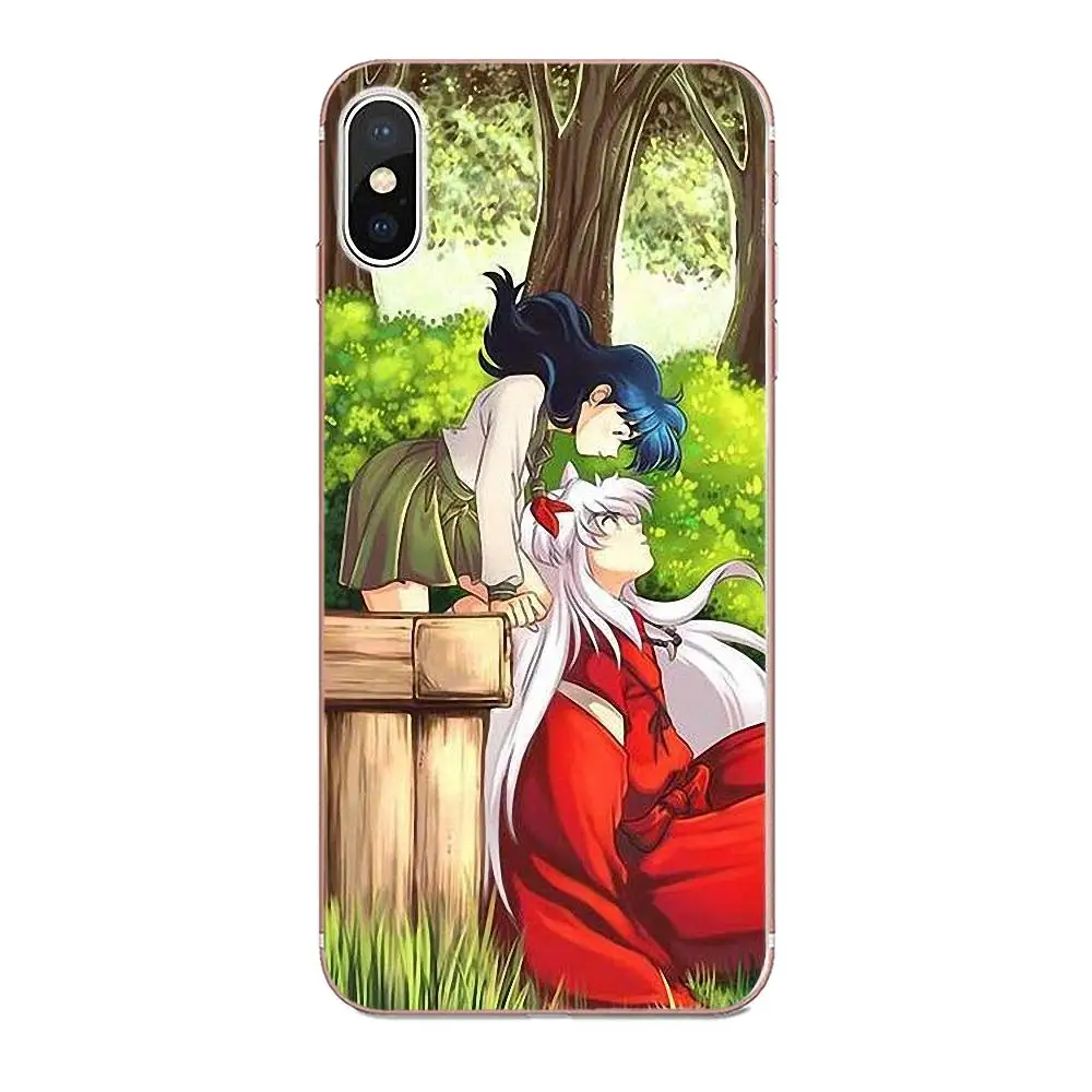 Inuyasha Япония Аниме Кагоме Мягкий ТПУ телефон Капа для Apple iPhone 4 4S 5 5C 5S SE 6 6S 7 8 Plus X XS Max