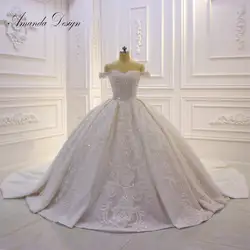 Аманда дизайн Novias с открытыми плечами кружево свадебное платье длинным рукавом 2019